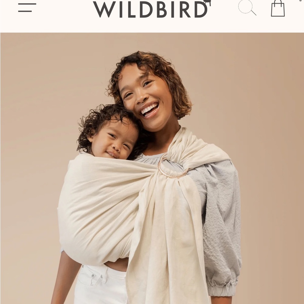 Wild bird ring sling baby carrier
